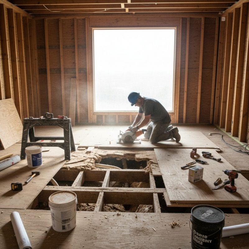 Local Subfloor Service pros at work
